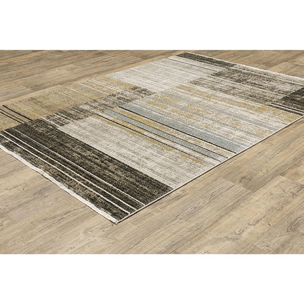 Oriental Weavers Bauer Geometric Lines 9&#39;10&quot; x 12&#39;10&quot; Beige Area Rug, , large