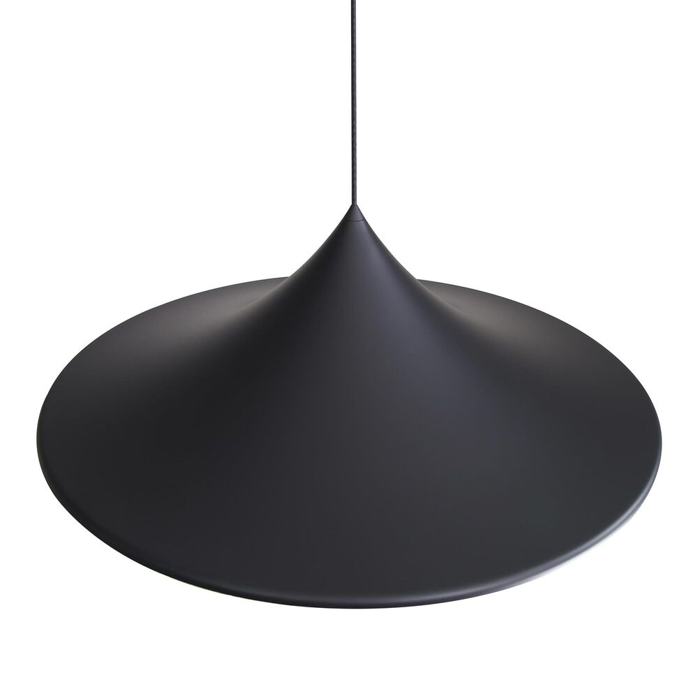 Golden Lighting Vistara 35.375" 1-Light Pendant in Sand Black, , large
