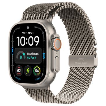 Apple Watch Ultra 4 (GPS + Cellular) 49mm Natural Titanium Case with Natural Titanium Milanese Loop - L, , large