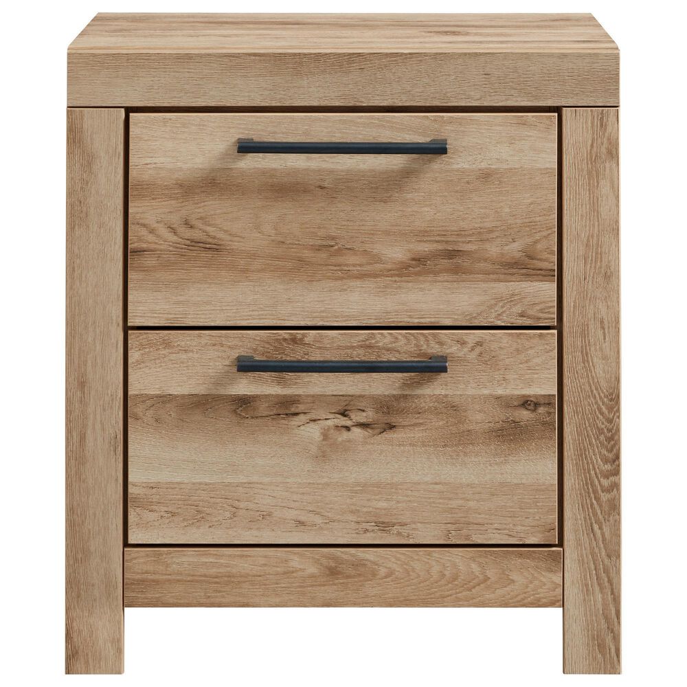Ashley Hyanna 2-Drawer Nightstand in Golden Rustic, , large