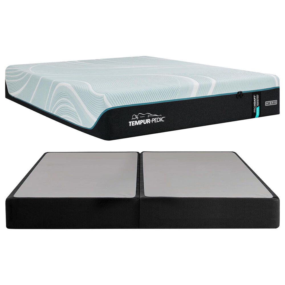 Tempur-Pedic ProAdapt 2.0 Medium Hybrid King Mattress with Low Profile Box Springs, , large
