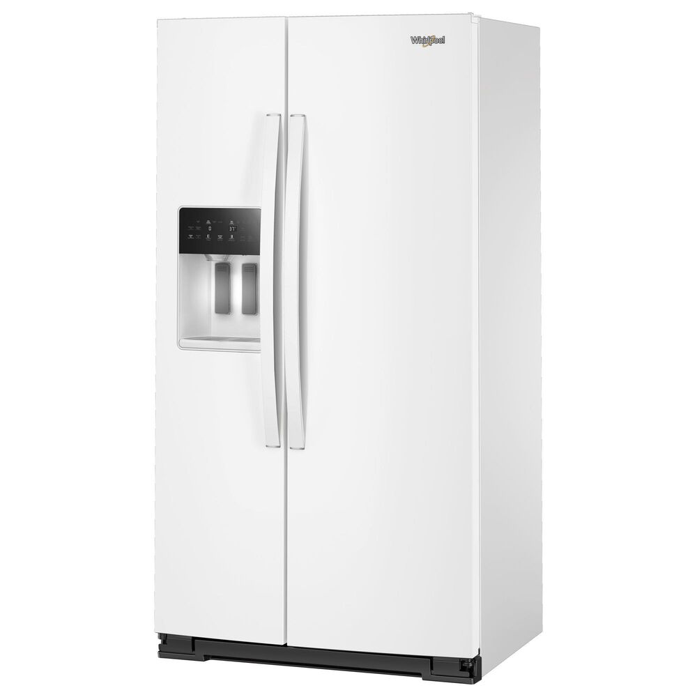 Whirlpool 20.85 Cu. Ft. Counter Depth Freestanding Side by Side Refrigerator in White, , large
