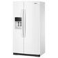 Whirlpool 20.85 Cu. Ft. Counter Depth Freestanding Side by Side Refrigerator in White, , large