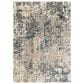 Surya Pune PUN-2301 Tan, Charcoal, Light Beige, Dark Brown, Black, Deep Teal and Sky Blue 7"10" x 10"2" Area Rug, , large