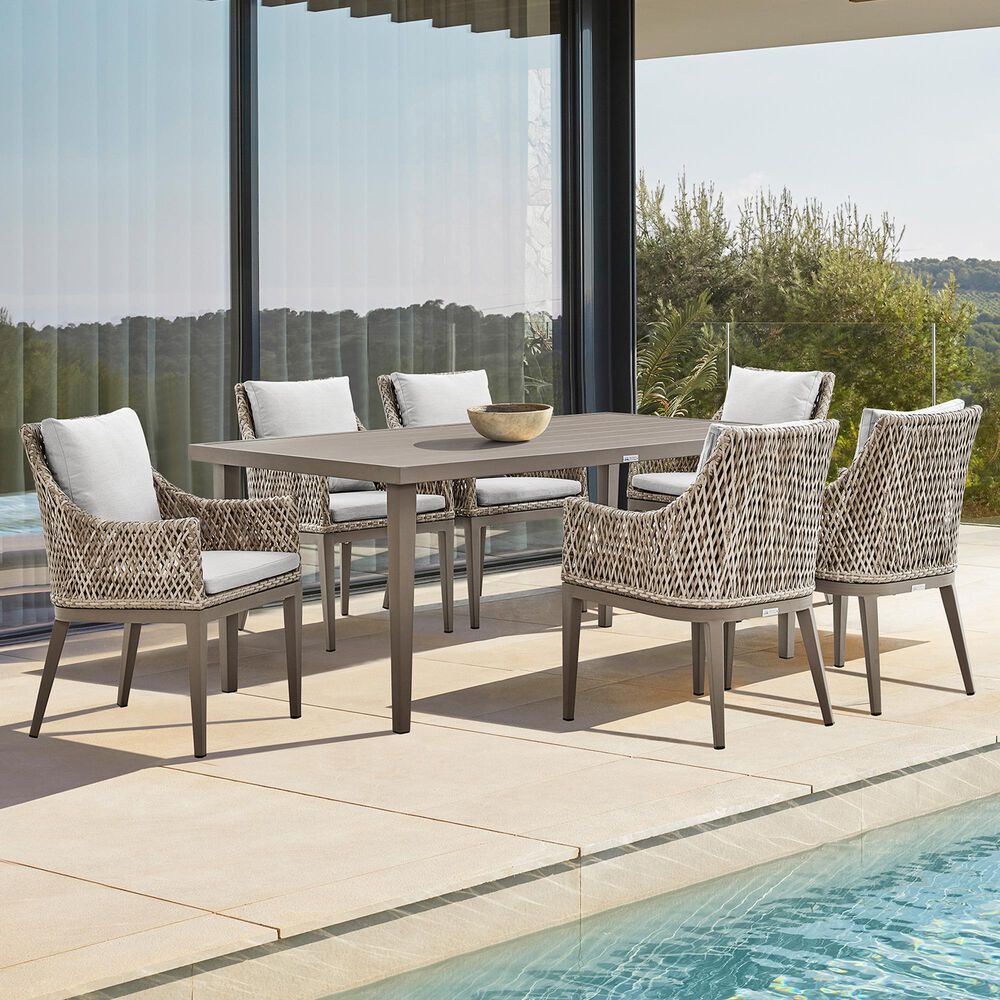 Blue River Silvana 7-Piece Patio Dining Set in Gray, , large