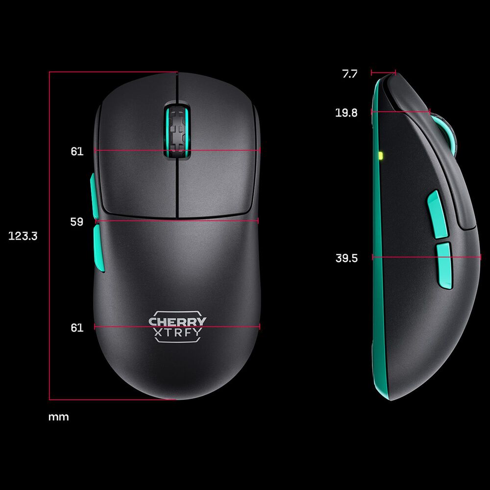 Cherry M68 Wireless Gaming Mouse in Black, , large