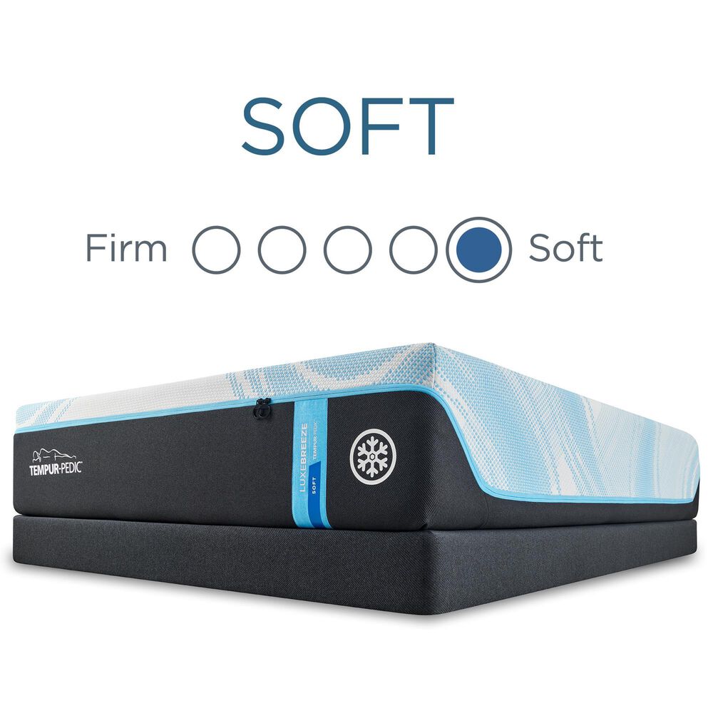 Tempur-Pedic LuxeBreeze 2.0 Soft California King Mattress with Low Profile Box Springs, , large