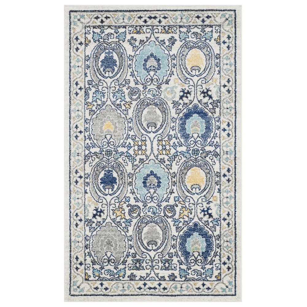 Safavieh Evoke EVK251D-3 3&#39; x 5&#39; Ivory/Grey Area Rug, , large
