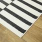 Balta Rugs Dewey Ultra Light Striped 5"3" x 7" Charcoal Area Rug, , large