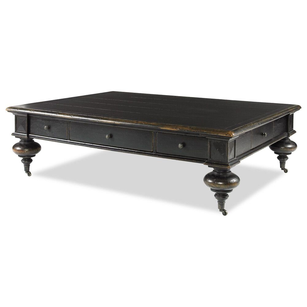 Century Monarch Grand Oak Cocktail Table in Ebonized Oak, , large