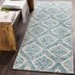 Surya Harput Navy, Ivory, Medium Gray and Teal 2"7" x 7"3" Runner, , large