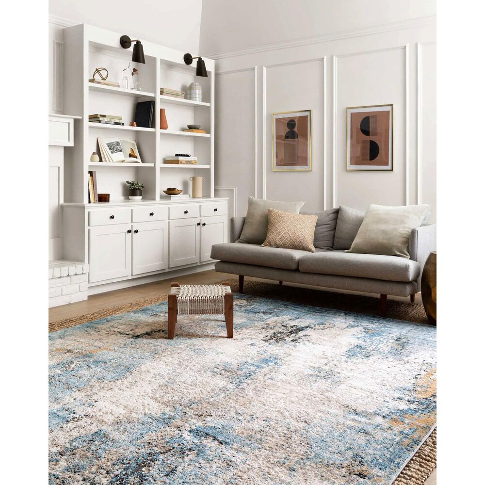 Loloi II Alchemy ALC-05 9&#39;11&quot; x 13&#39;6&quot; Denim and Ivory Area Rug, , large