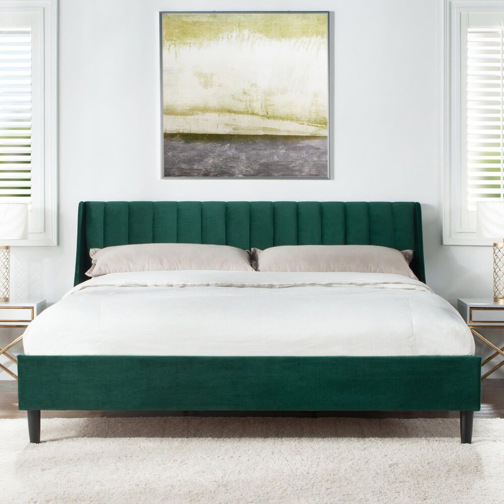 Jennifer Taylor Home Aspen King Platform Bed in Evergreen, , large