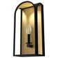 Hunter Dukestown 1-Light Wall Sconce in Natural Iron and Gold Leaf, , large