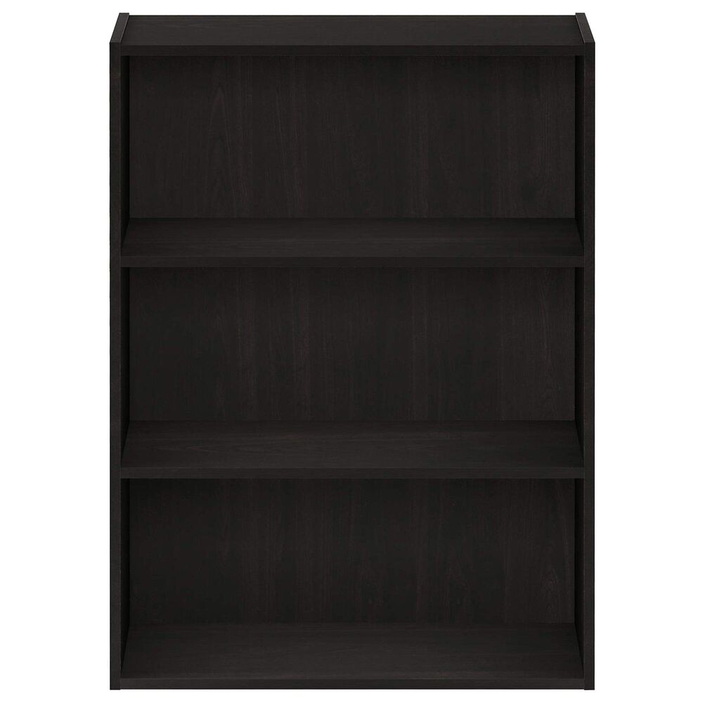HOMLUX 3-Tier Open Shelf Bookcase in Espresso, , large