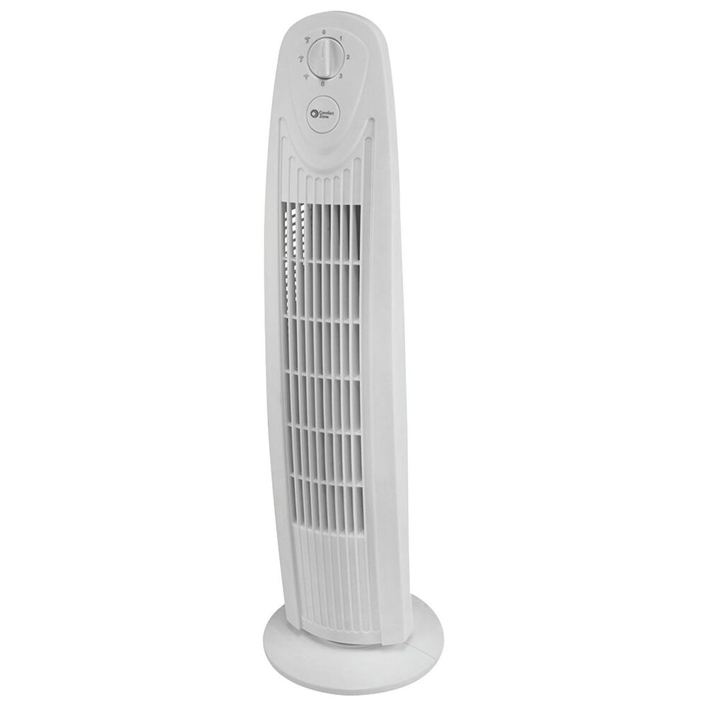 Comfort Zone 29" Oscillating 3-speed Tower Fan, , large