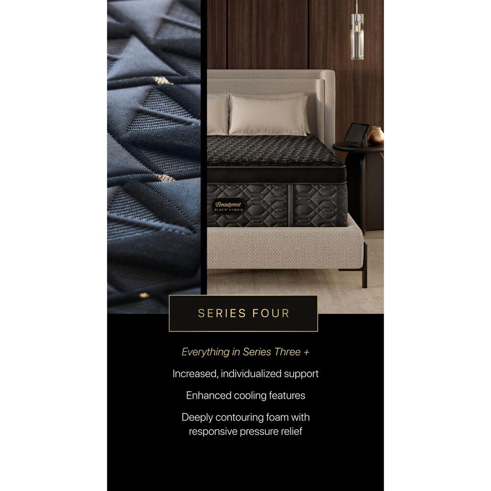 Beautyrest Black Hybrid Series 4 Plush Apex Top Full Mattress, , large