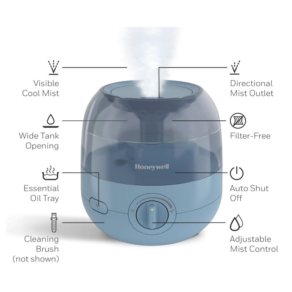 Honeywell Mini Cool Mist Humidifier in Slate Blue, , large