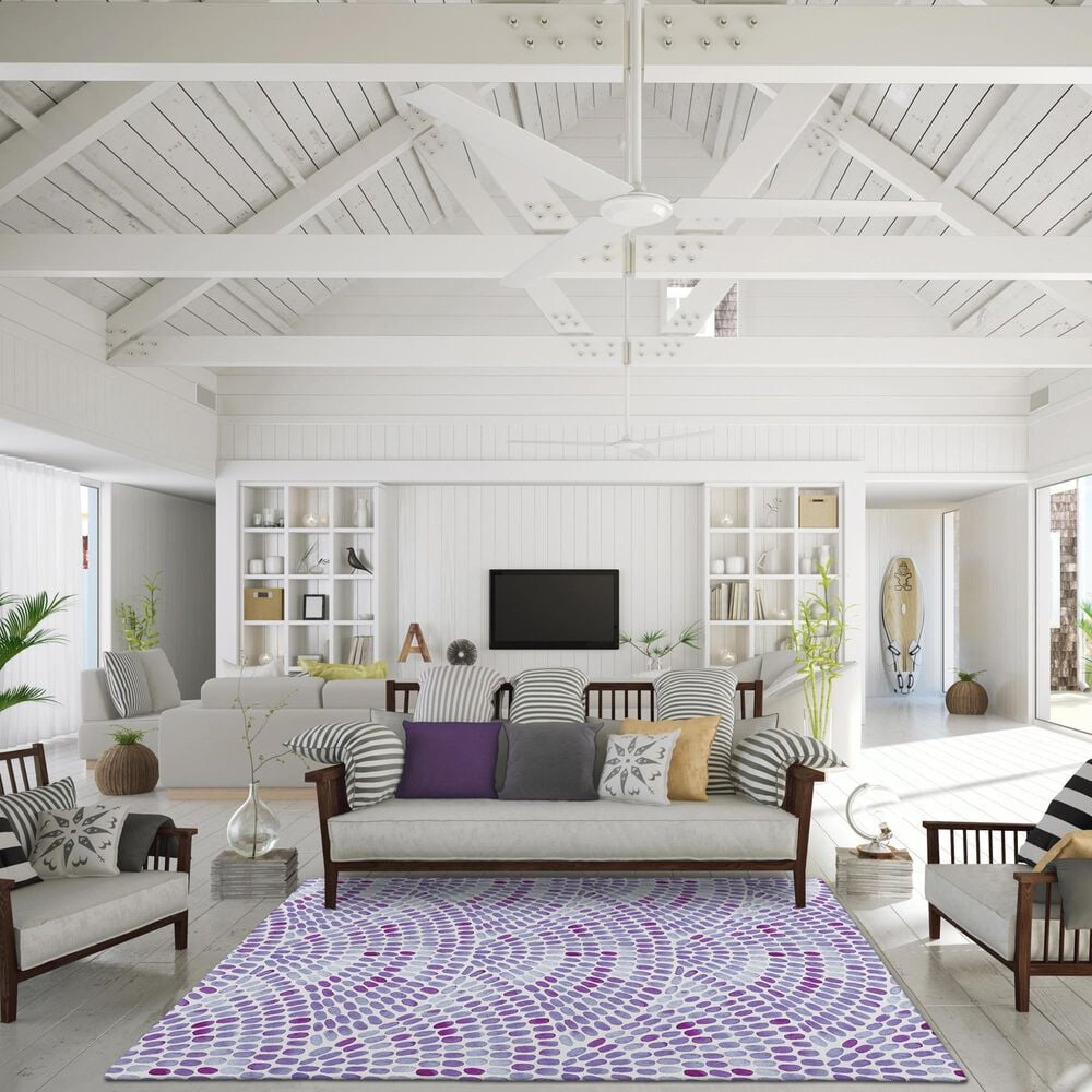 Dalyn Rug Company Seabreeze Geometric 6&#39; x 9&#39; Lavender Area Rug, , large