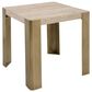 Uttermost Caress End Table in Honey Beige and Antique Brass, , large