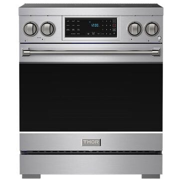 Thor Kitchen 30" Professional Induction Range with Tilt Panel Touch Control in Stainless Steel, , large