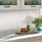 MS International White Glossy 12" x 12" Penny Round Mosaic Tile, , large
