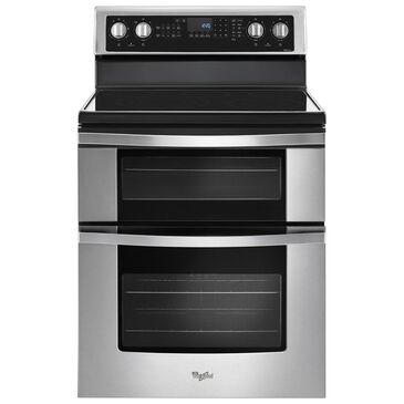 Whirlpool 6.7 Cu. Ft. Freestanding Electric Double Oven Range with Convection in Stainless Steel, , large