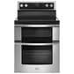 Whirlpool 6.7 Cu. Ft. Freestanding Electric Double Oven Range with Convection in Stainless Steel, , large