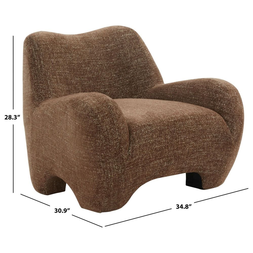Safavieh Randal Accent Chair in Dark Brown, , large
