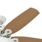 Hunter Builder Deluxe 52" Ceiling Fan with Lights in White, , large