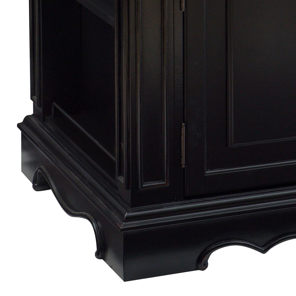 Linon Home Decor Pennfield Kitchen Island in Natural and Black Sand, , large