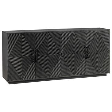 Crestview Collection Watson 72" 4-Door Media Console in Black, , large