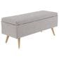Maple and Jade Modern Storage Bench in Grey, , large