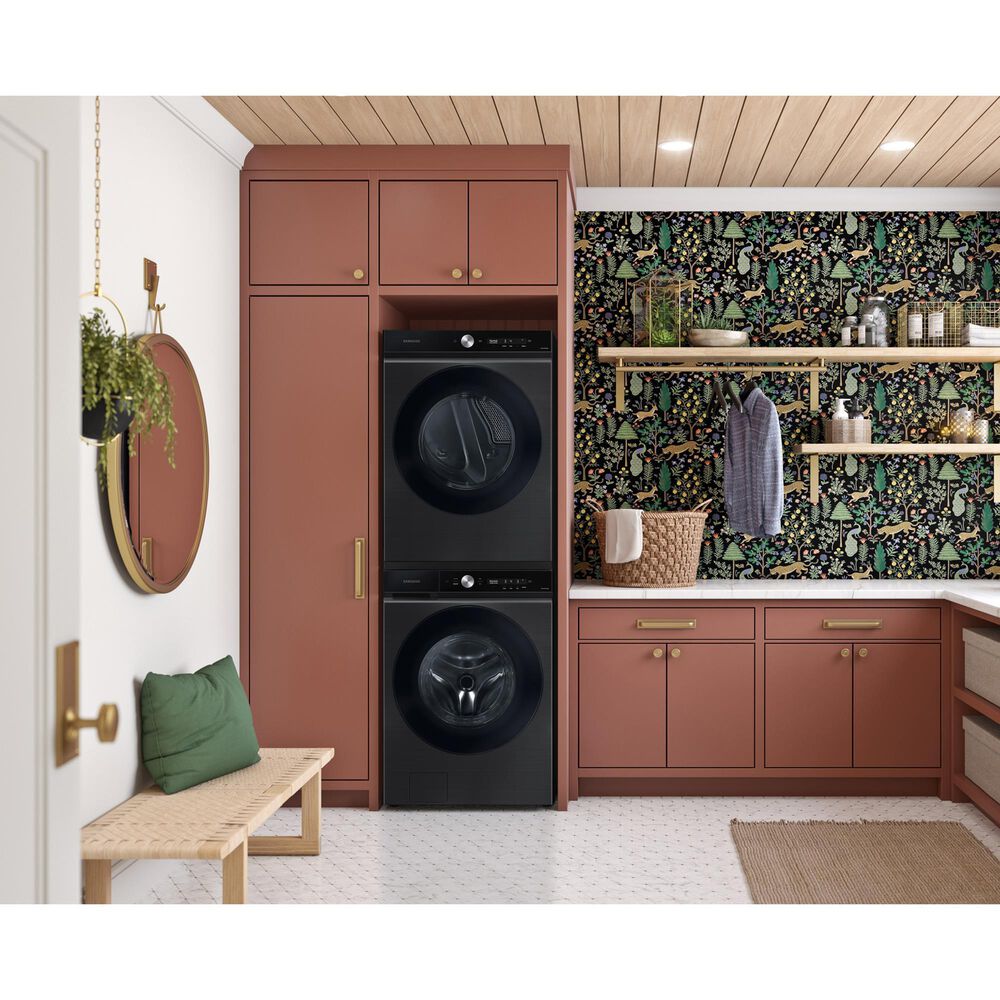 Samsung Bespoke 7.6 Cu. Ft. Front Load Electric Dryer with AI Optimal Dry and Super Speed Dry in Brushed Black, , large