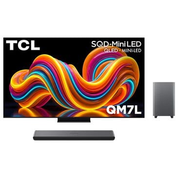 TCL 65" Class QM7L Series SQD-Mini LED 4K UHD HDR - Smart TV with 2.1 Channel Soundbar System in Black, , large