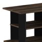 HOMLUX 31.5" Entertainment Center TV Stand with Bin Drawers in Columbia Walnut and Dark Brown, , large