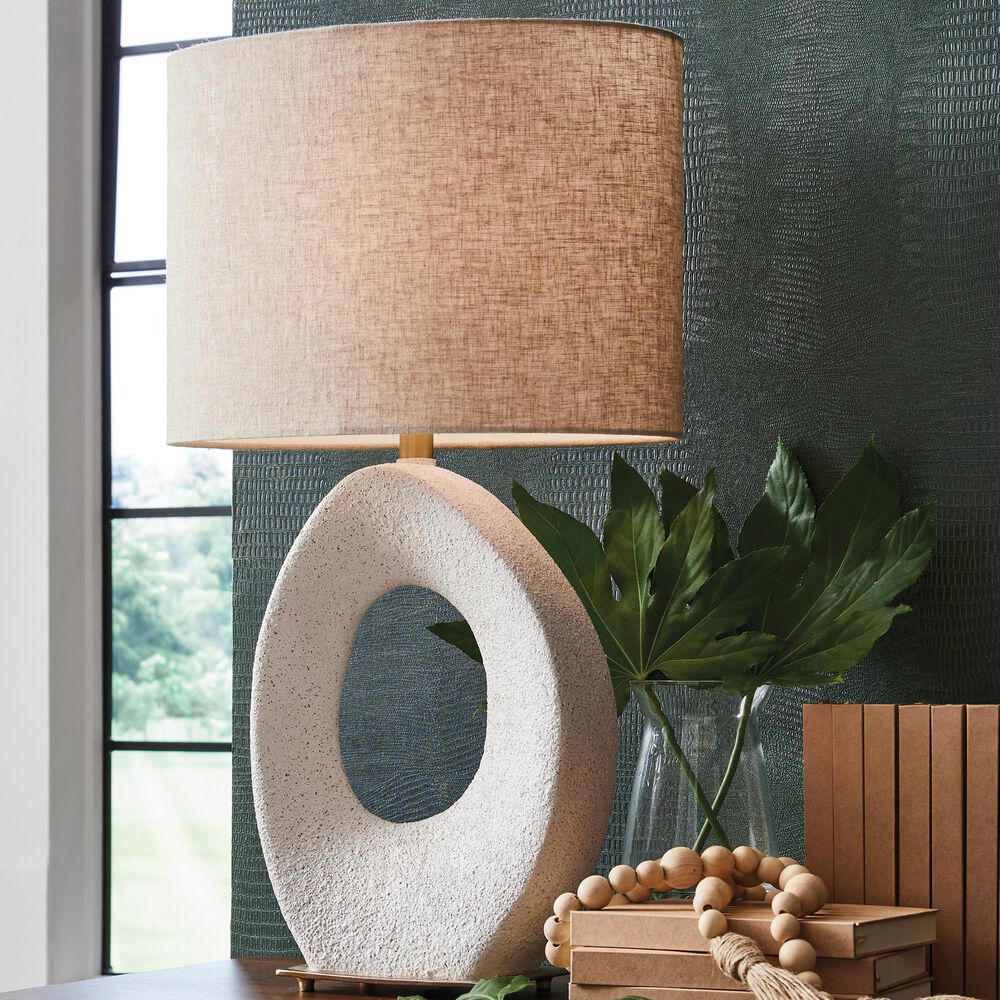 Ashley Trentlen Table Lamp in Cream and Gold, , large