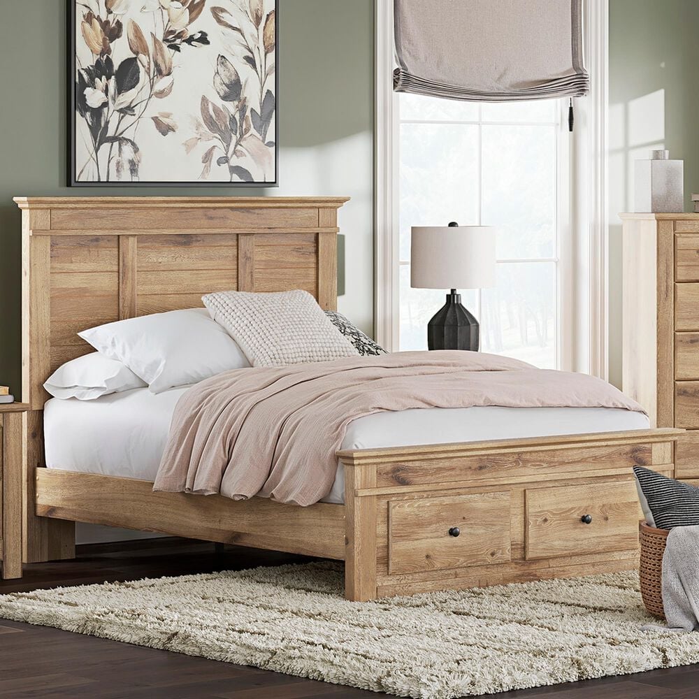 Ashley Makidern Full Storage Bed with Two Drawers in Tan, , large