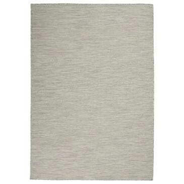 Nourison Positano 8" x 10" Light Grey Indoor/Outdoor Area Rug, , large