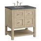 James Martin Vanities Breckenridge 30" Single Vanity in Whitewashed Oak with 3 cm Parisien Bleu Quartz Top, , large
