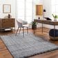 Surya Sara SRU-2301 9" x 12" Light Slate, Charcoal, Brown, Seafoam Area Rug, , large