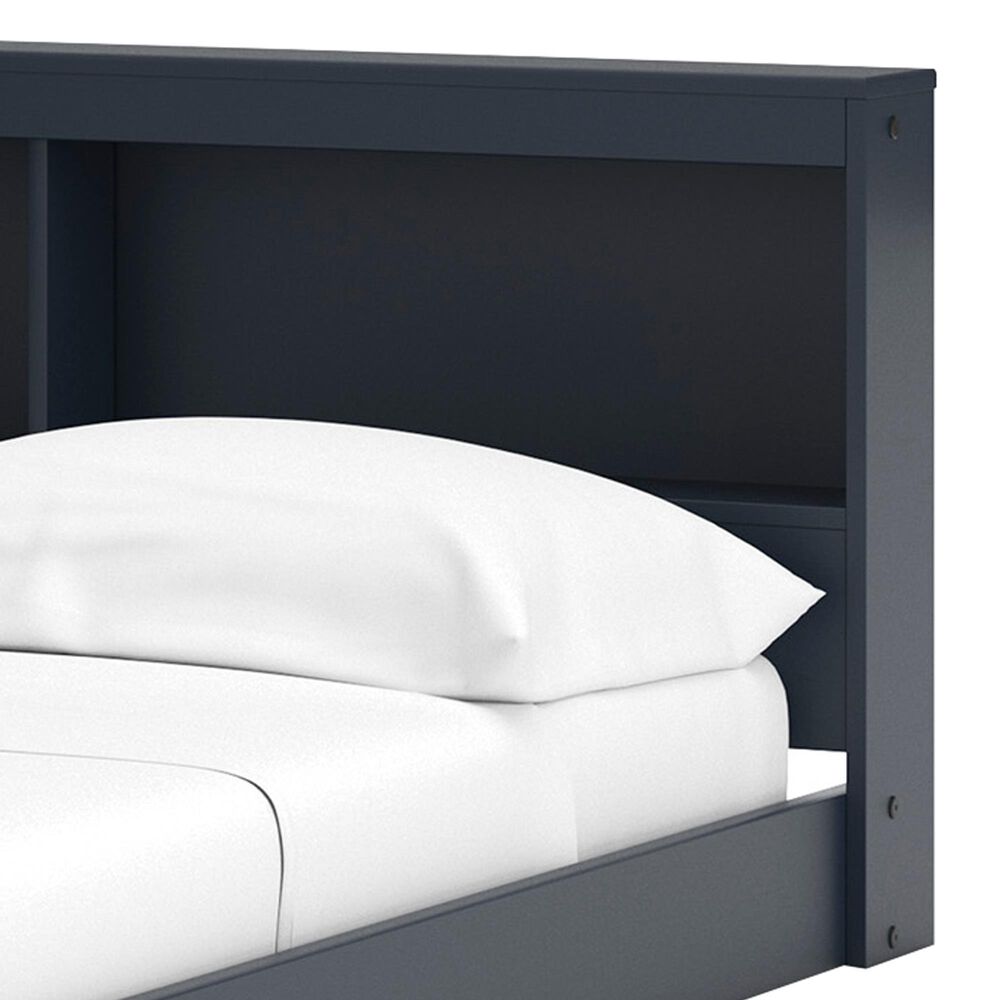 Ashley Simmenfort Full Bookcase Storage Bed in Navy Blue, , large