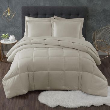 Pem America Truly Calm Antimicrobial 3-Piece King Comforter Set in Khaki, , large