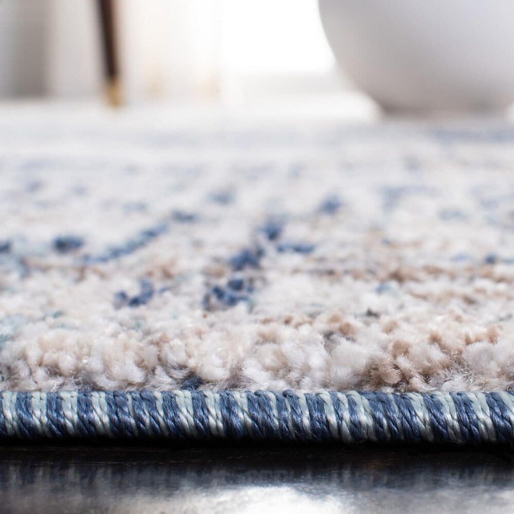 Safavieh Aston ASN712F 3&#39; x 5&#39; Gray and Navy Area Rug, , large