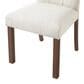 Hearth and Haven Side Chair with Beige Cushion in Wanut (Set of 4), , large
