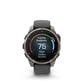 Garmin Fenix 8 Pro Sapphire AMOLED Smartwatch 47mm Titanium Case with Graphite Black Silicone Band, , large