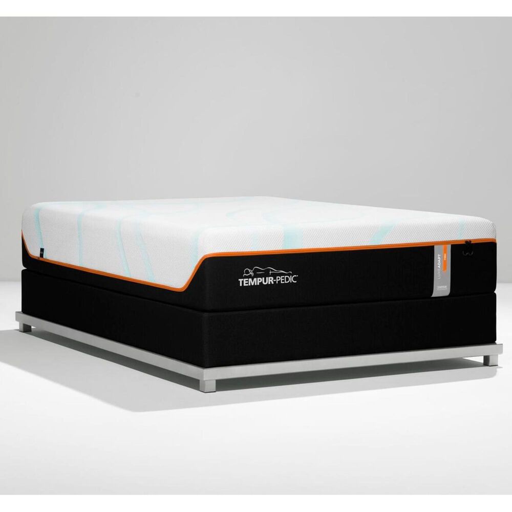 Tempur-Pedic TEMPUR-LUXEADAPT Firm Queen Mattress with High Profile Box Spring, , large
