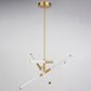 Vaxcel Avalon 3-Light Pendant in Muted Brass, , large