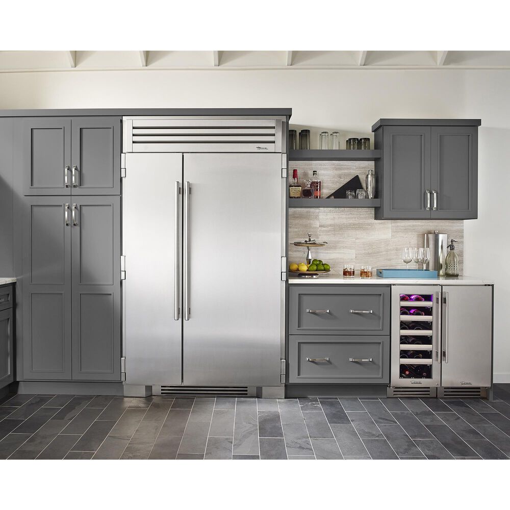 True Residential 29.5 Cu. Ft. Side-by-Side Refrigerator with Solid Door in Stainless Steel, , large