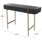 Maple and Jade Console Table in Black and Gold, , large